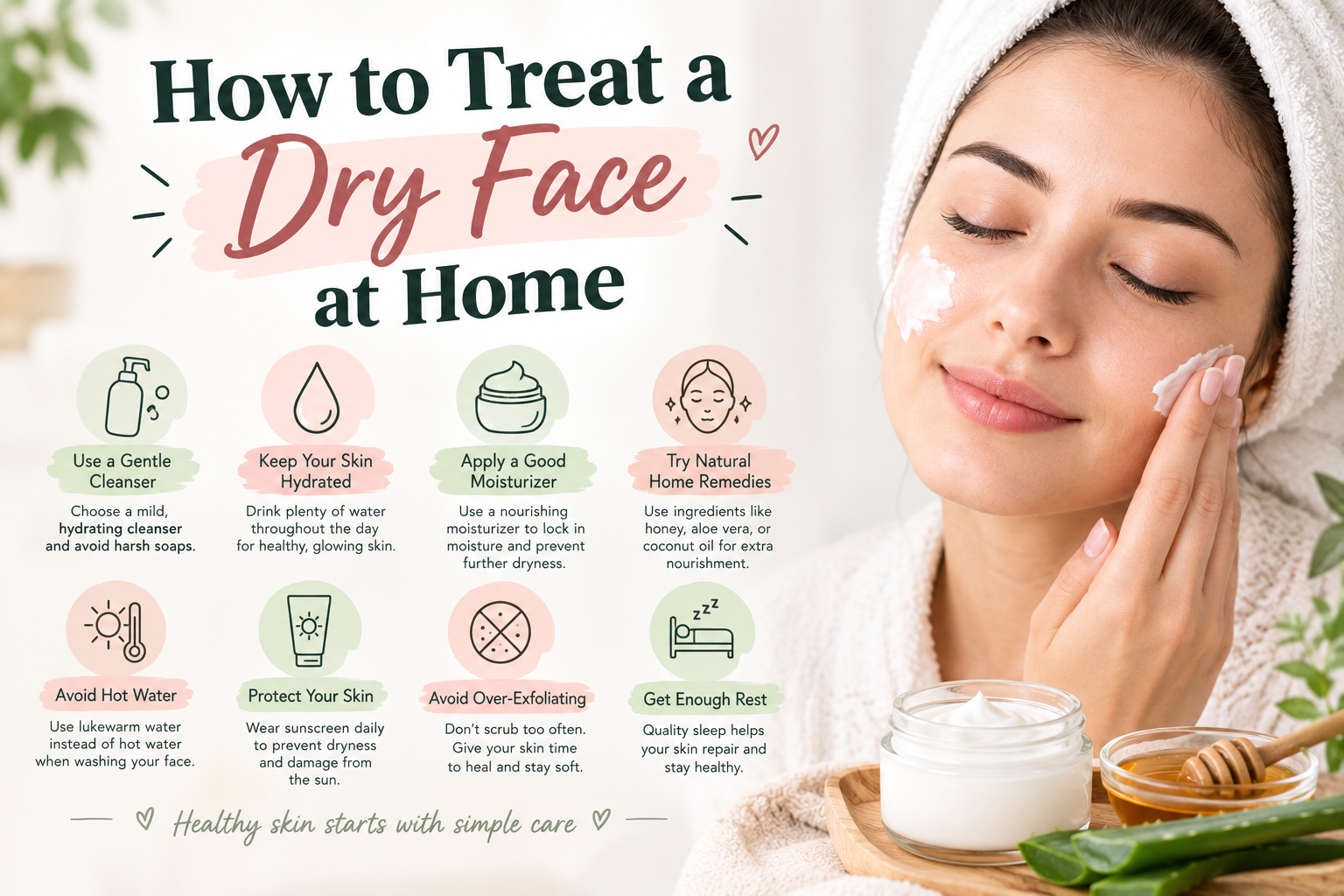 Dry Face Treatment at Home